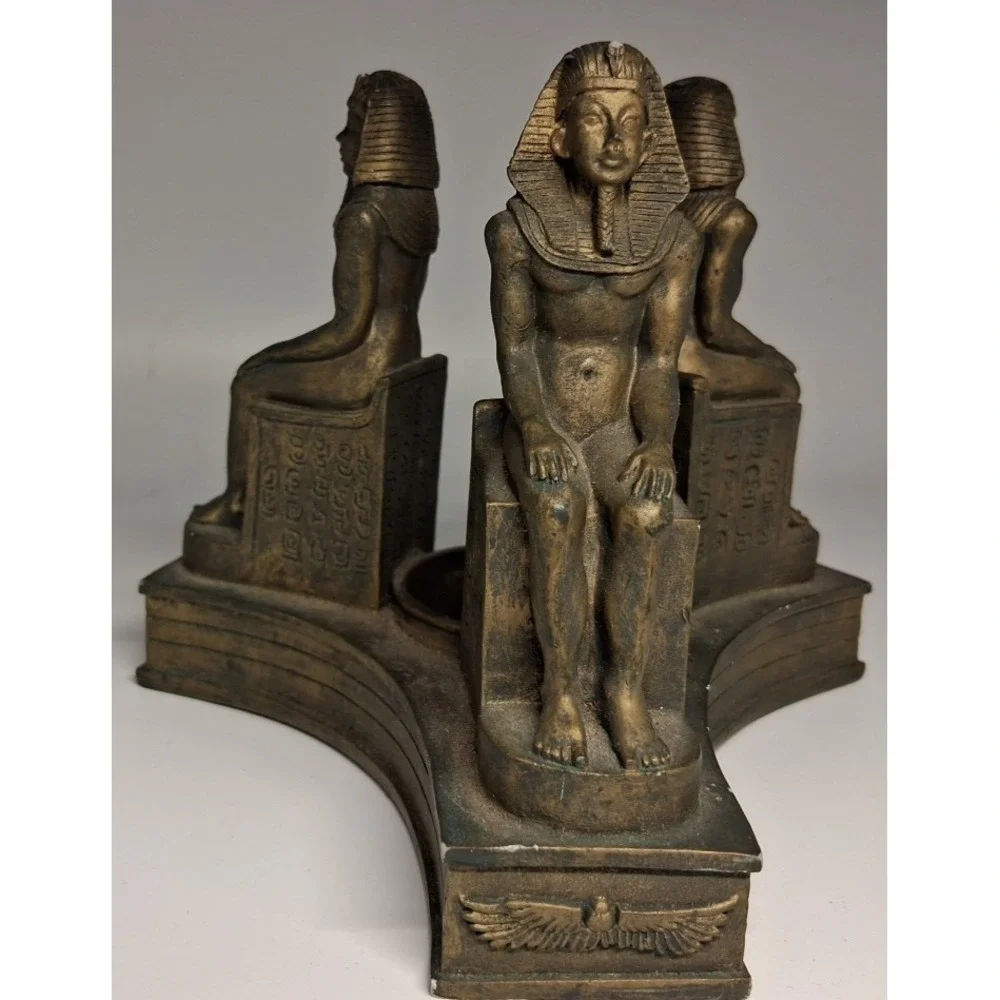 Three Egyptian Statues Candle‎ Holder